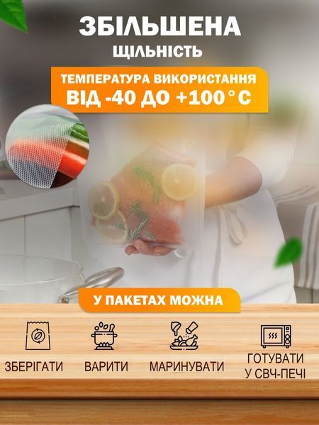 Змінна плівка для вакуумного пакувальника з можливістю запаювання 20 х 500 см Т_2388 фото