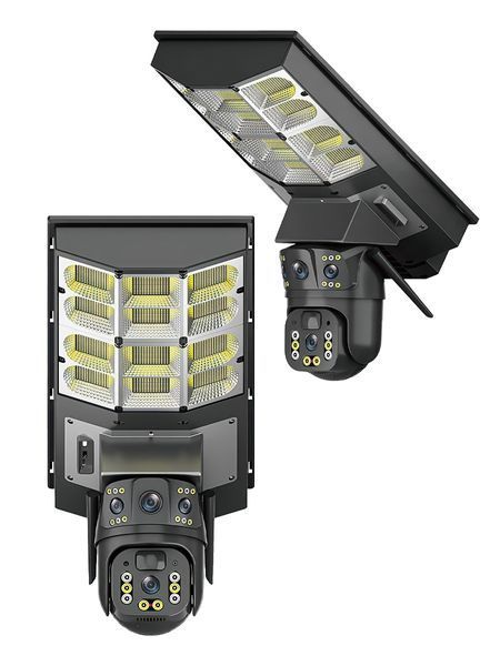 4G/Wi-Fi IP-камера видеонаблюдения с LED-прожектором и солнечной панелью, поворотная 3+3 Мп, автономная, IP66 T_0100513 фото
