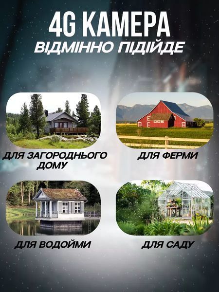 Камера зовнішнього спостереження з датчиком руху, двосторонній зв&rsquo;язок, 4G 5Мп Full HD, біла Т_2876 фото