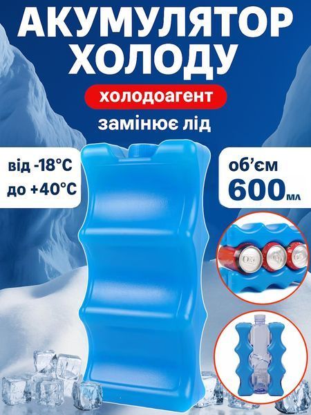 Акумулятор холоду для термосумок, термоконтейнерів та автохолодильників, 600 мл T_0100064 фото